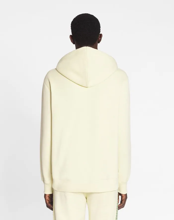 Lanvin Curb Lace Loosefit Hoodie Quartz Men Lanvin Knitwear and Sweatshirts