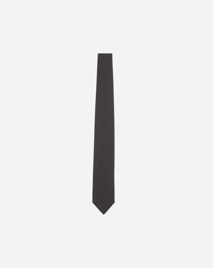 Lanvin Tie In Sparkly Satin Black Men Lanvin Scarves