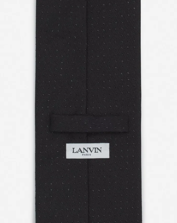 Lanvin Tie In Sparkly Satin Black Men Lanvin Scarves Lanvin Tie In Sparkly Satin Black Men Lanvin Scarves