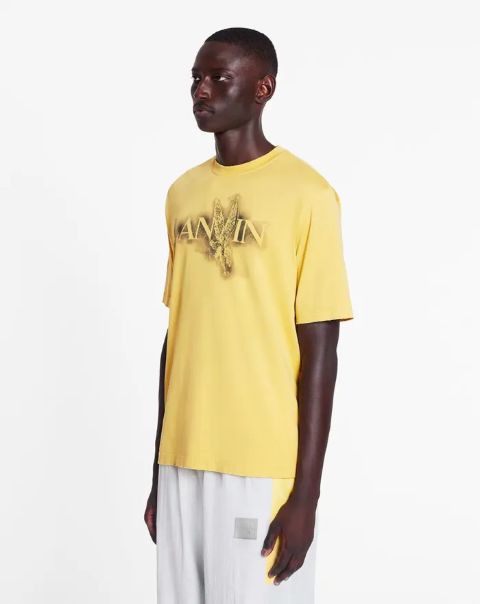 Lanvin X Future Classic Eagle Print Tshirt Corn Women Lanvin TShirts and Sweatshirts