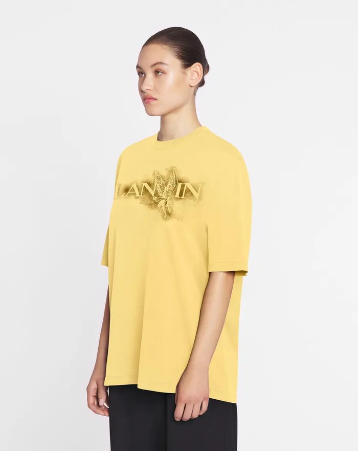 Lanvin X Future Classic Eagle Print Tshirt Corn Women Lanvin TShirts and Sweatshirts