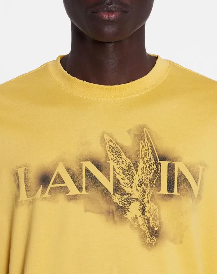 Lanvin X Future Classic Eagle Print Tshirt Corn Women Lanvin TShirts and Sweatshirts