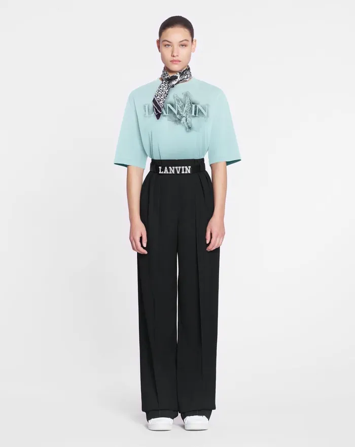 Lanvin X Future Classic Eagle Print Tshirt Lanvin Blue Men Lanvin Tshirts and Polos Lanvin X Future Classic Eagle Print Tshirt Lanvin Blue Men Lanvin Tshirts and Polos