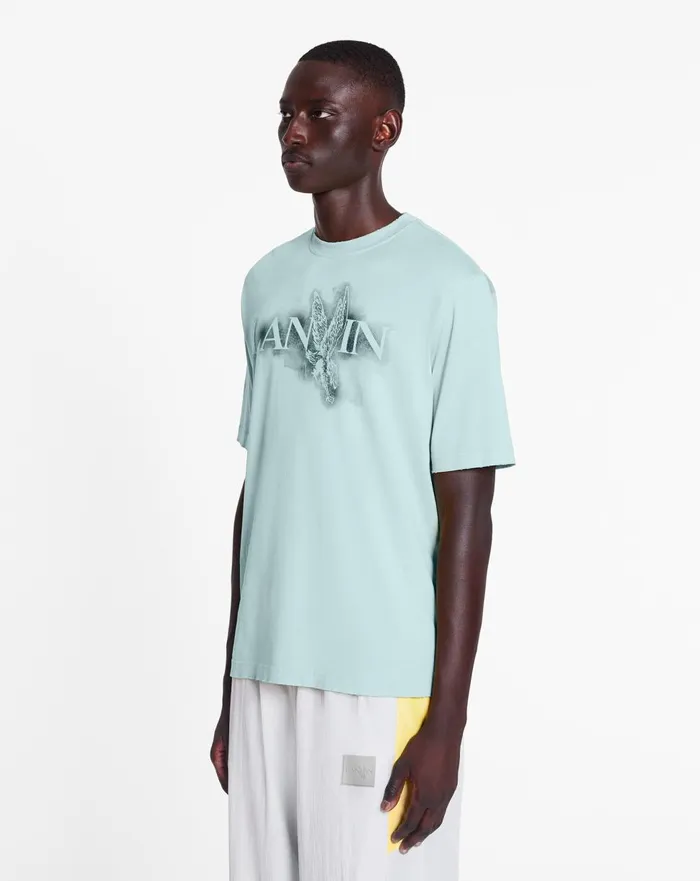 Lanvin X Future Classic Eagle Print Tshirt Lanvin Blue Men Lanvin Tshirts and Polos Lanvin X Future Classic Eagle Print Tshirt Lanvin Blue Men Lanvin Tshirts and Polos