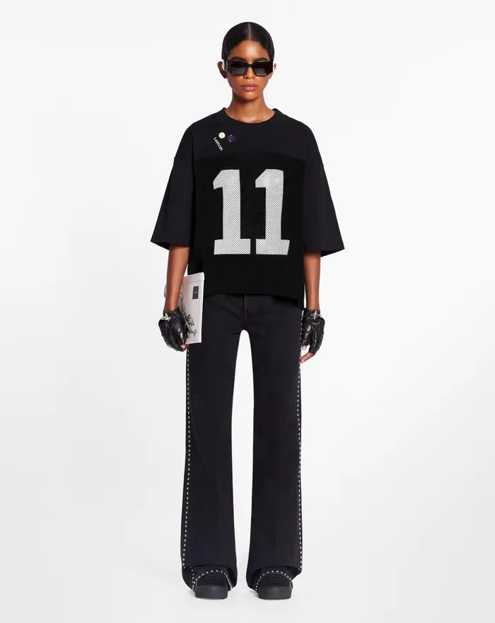 Lanvin X Future Flared Pants With Studs For Women Black Women Lanvin Pants Lanvin X Future Flared Pants With Studs For Women Black Women Lanvin Pants