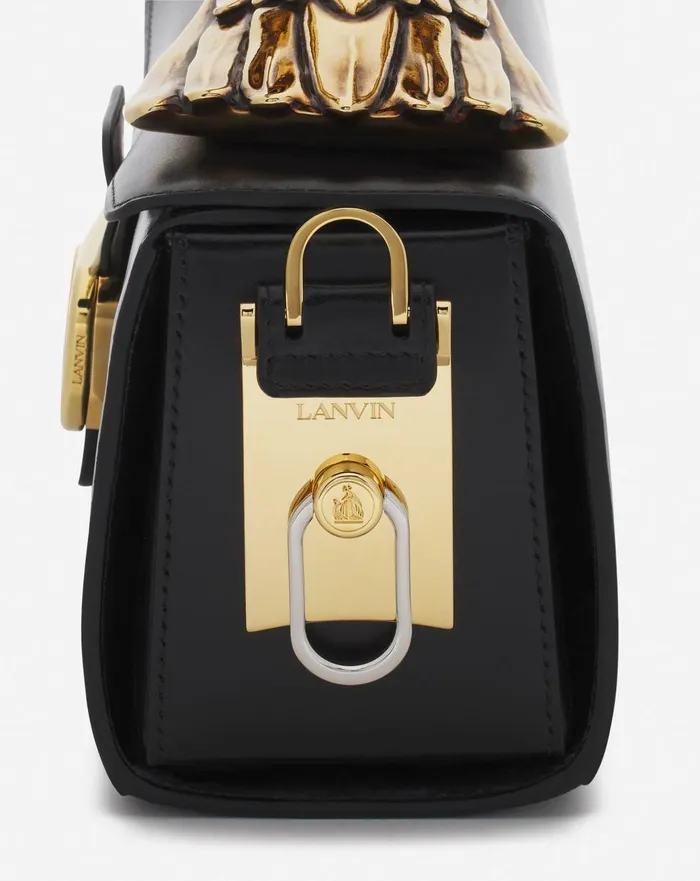 Lanvin X Future Pencil Mm Leather Bag Black Women Lanvin Tote Bags and Top Handle Bags