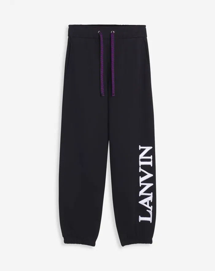 Lanvin X Future Unisex Logo Jogging Pants Black Men Lanvin Coats and Jackets