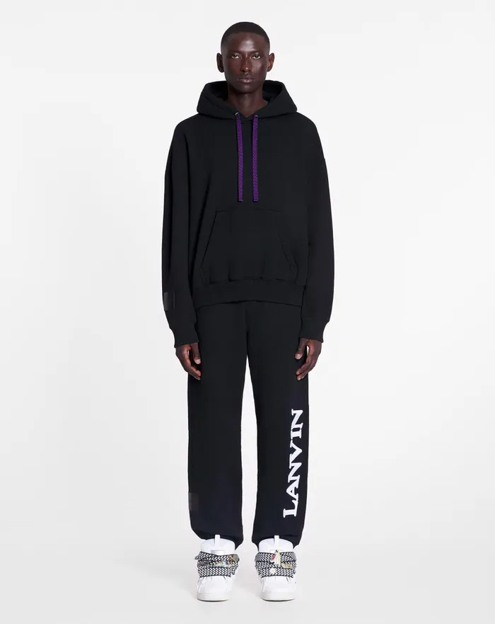 Lanvin X Future Unisex Logo Jogging Pants Black Men Lanvin Coats and Jackets