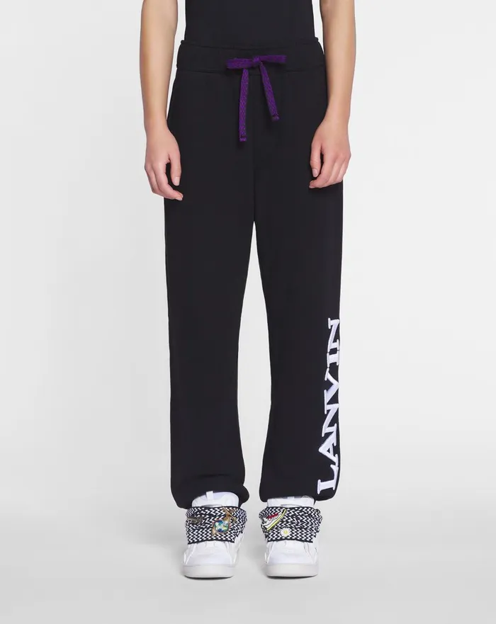 Lanvin X Future Unisex Logo Jogging Pants Black Men Lanvin Coats and Jackets