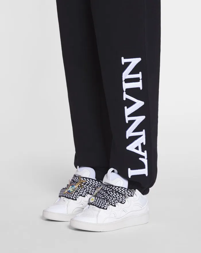 Lanvin X Future Unisex Logo Jogging Pants Black Men Lanvin Coats and Jackets