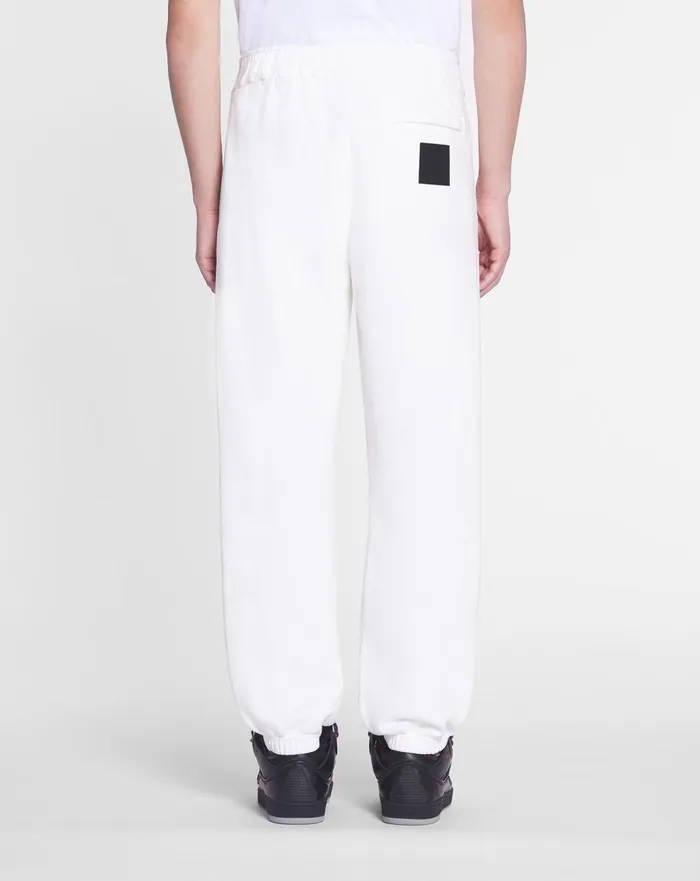 Lanvin X Future Unisex Logo Jogging Pants White Mustang Men Lanvin Coats and Jackets
