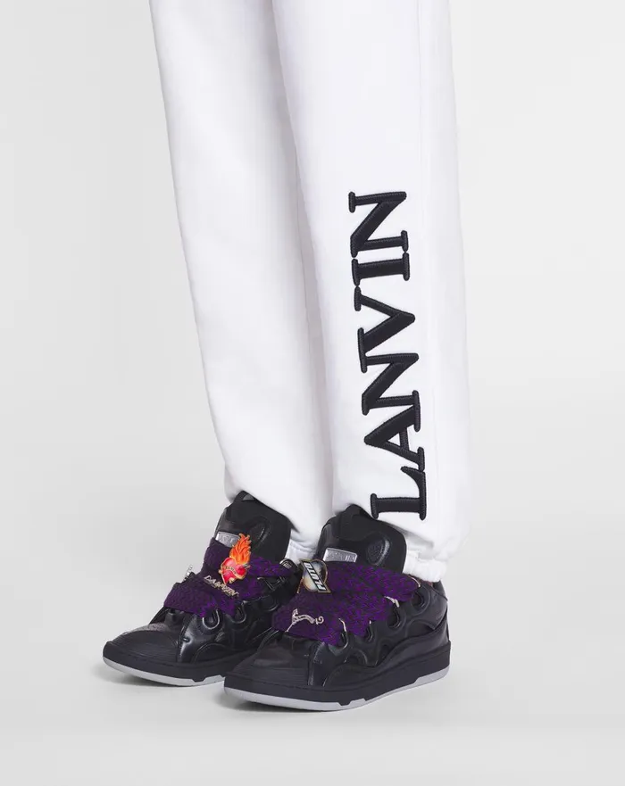 Lanvin X Future Unisex Logo Jogging Pants White Mustang Men Lanvin Coats and Jackets