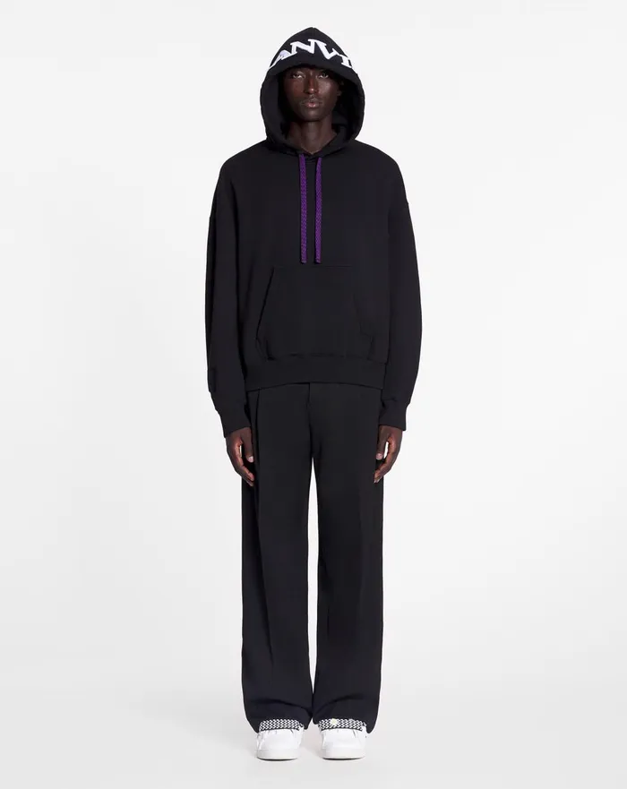 Lanvin X Future Unisex Oversized Curb Laces Black Men Lanvin Coats and Jackets