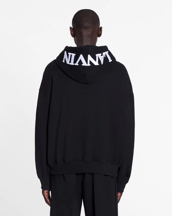 Lanvin X Future Unisex Oversized Curb Laces Black Men Lanvin Coats and Jackets
