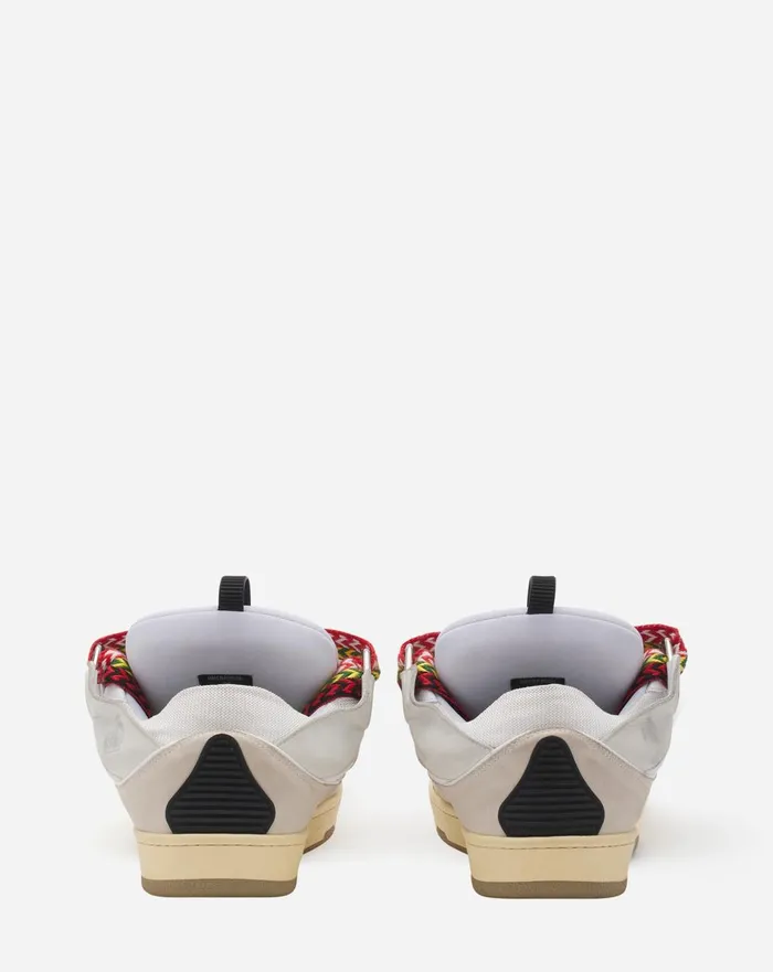 Leather Curb Sneakers White Men Lanvin Sneakers Leather Curb Sneakers White Men Lanvin Sneakers