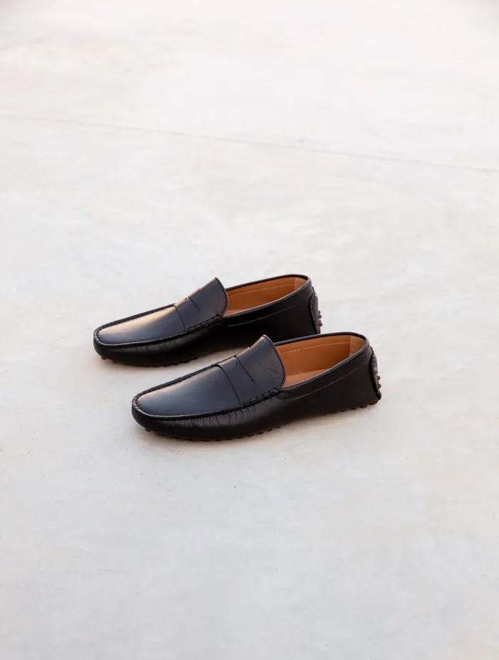 Lewis Intense Black Men Bobbies Loafers