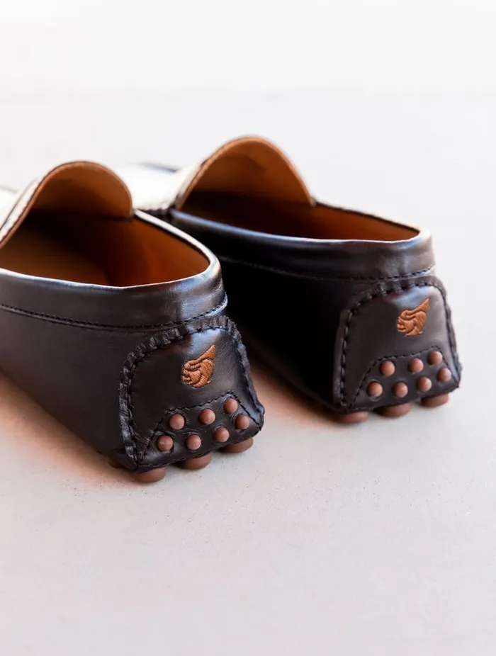 Lewis Intense Black Men Bobbies Loafers