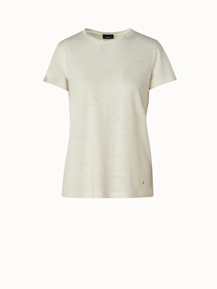 Linen Jersey TShirt Ecru Women Akris Tops
