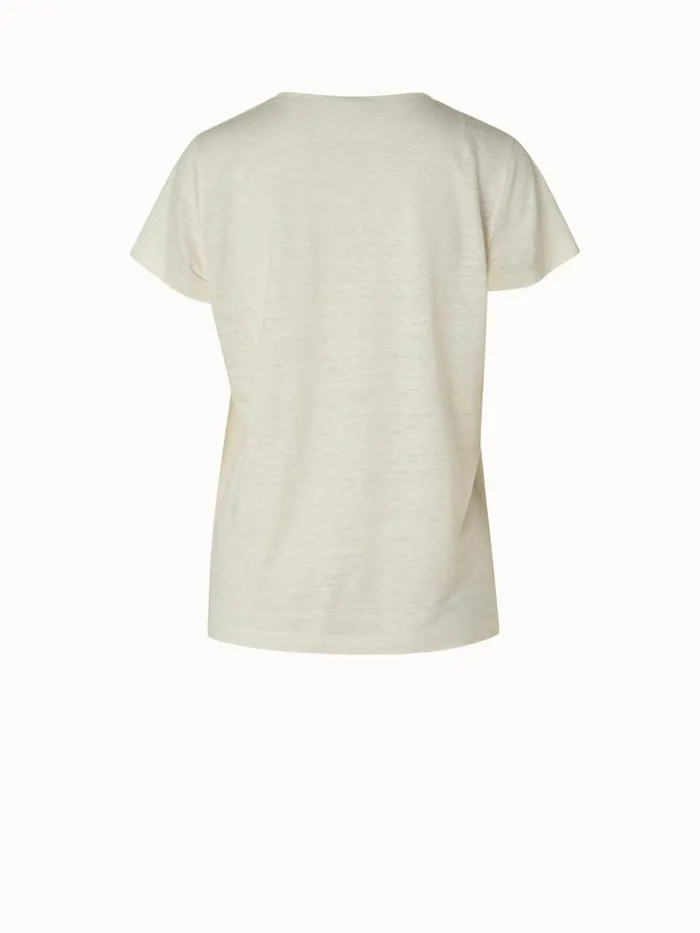 Linen Jersey TShirt Ecru Women Akris Tops
