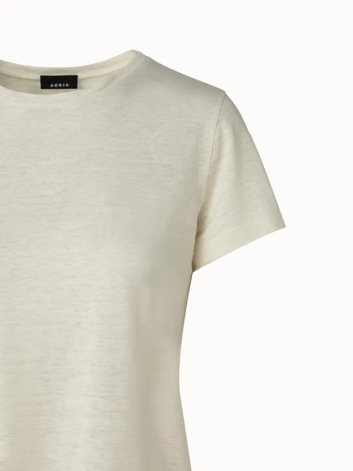 Linen Jersey TShirt Ecru Women Akris Tops