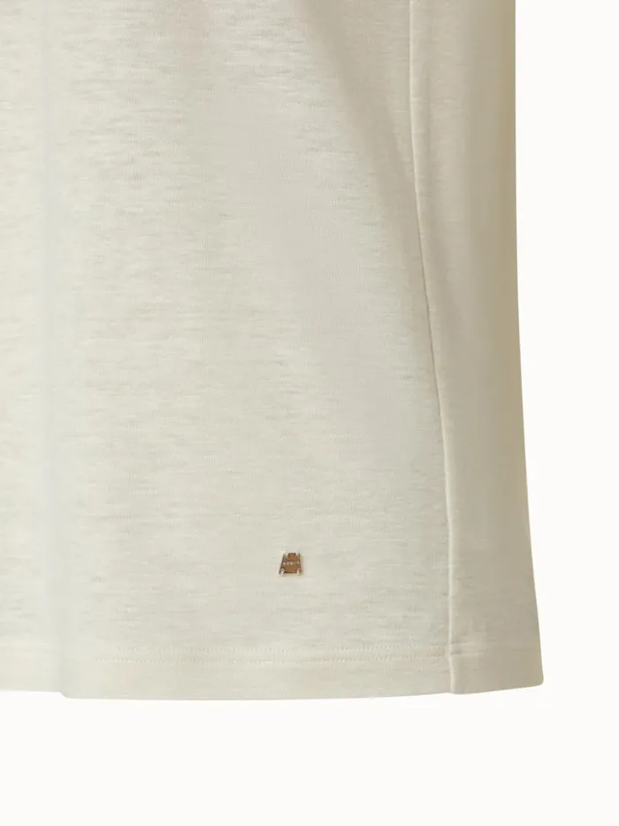 Linen Jersey TShirt Ecru Women Akris Tops
