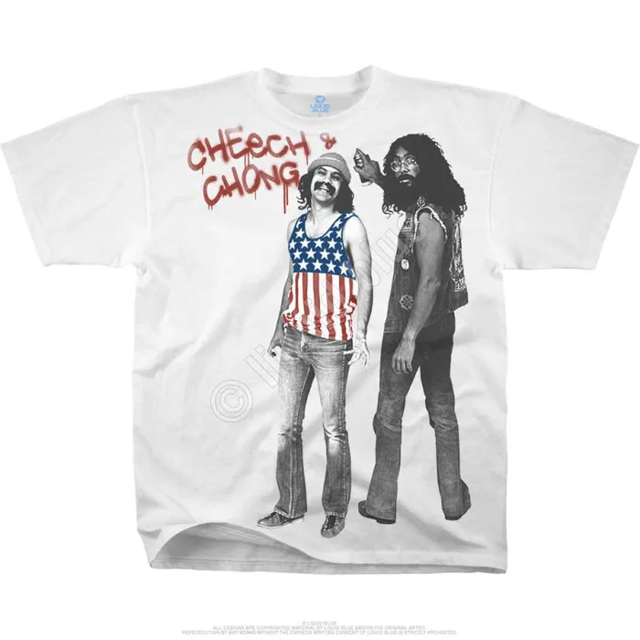 Liquid Blue Athletic TShirt Men American Stoners White Athletic TShirt