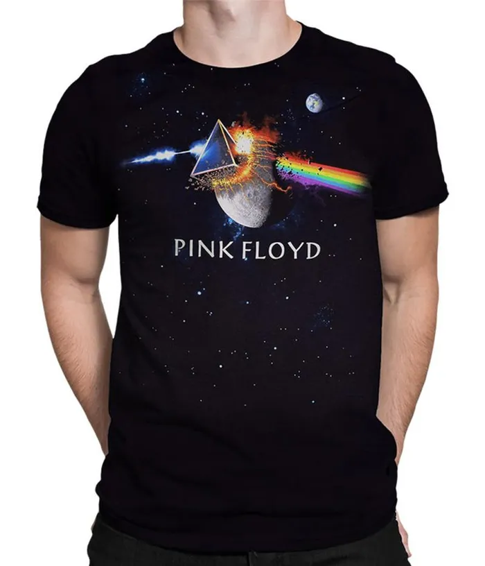 Liquid Blue Athletic TShirt Men Great Gig In The Sky Black Athletic TShirt