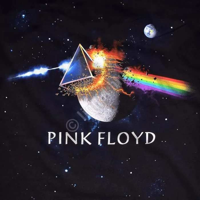 Liquid Blue Athletic TShirt Men Great Gig In The Sky Black Athletic TShirt
