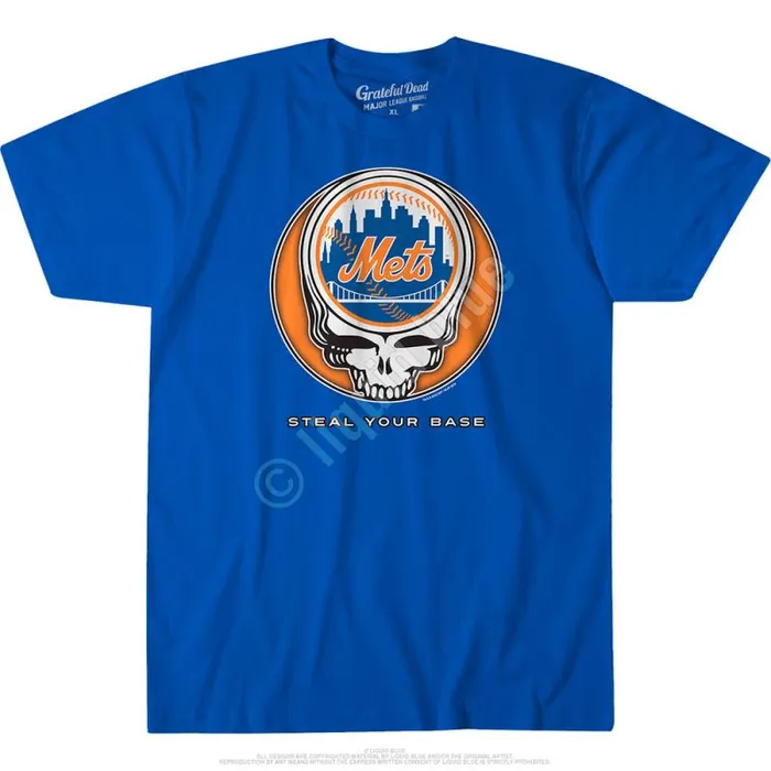 Liquid Blue Athletic TShirt Men New York Mets Steal Your Base Blue Athletic TShirt Liquid Blue Athletic TShirt Men New York Mets Steal Your Base Blue Athletic TShirt