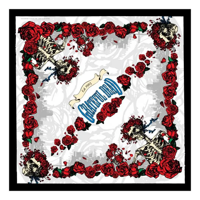 Liquid Blue Bandanas Accessories GD Bertha Roses Bandana