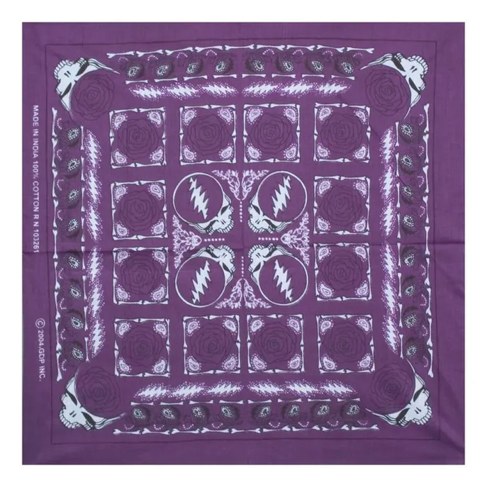 Liquid Blue Bandanas Accessories GD Rose Purple Bandana