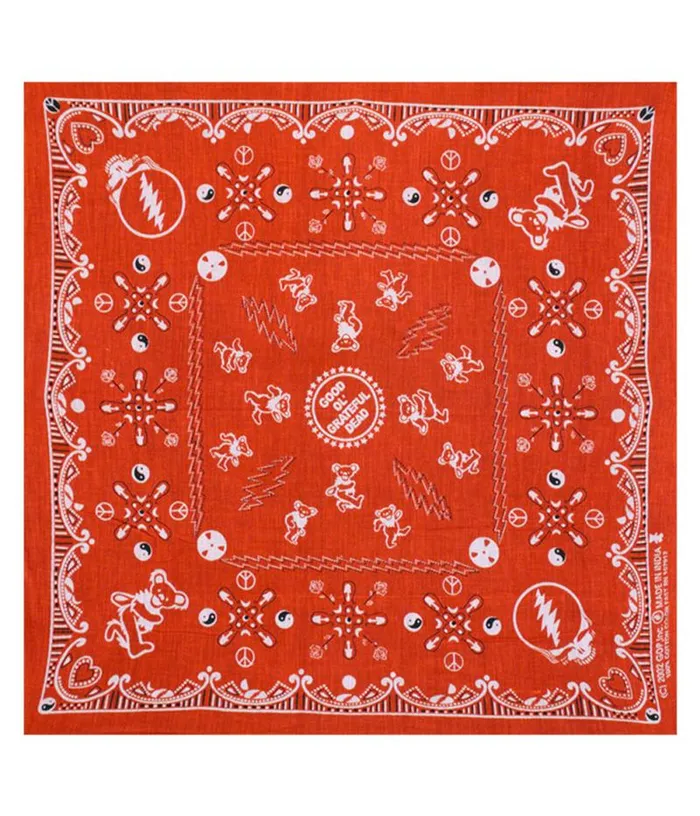 Liquid Blue Bandanas Accessories Good Ol GD Red Bandana