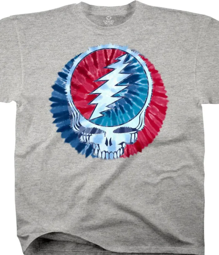 Liquid Blue Cotton Viscose TShirt Men Steal Your Dye Heather Grey Cotton Viscose TShirt