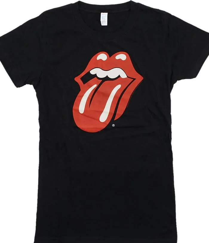 Liquid Blue Juniors Long Length Women Classic Tongue Black Juniors Long Length TShirt