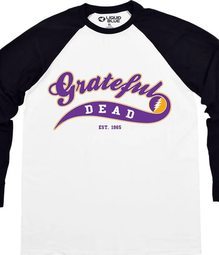 Liquid Blue Long Sleeve Men Ballpark Purple Long Sleeve TShirt