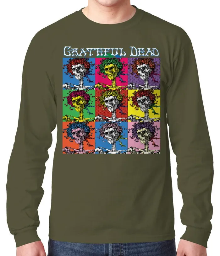 Liquid Blue Long Sleeve Men Hollywood Bertha Long Sleeve TShirt