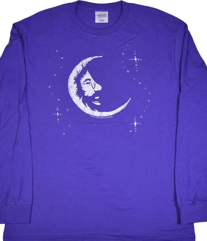 Liquid Blue Long Sleeve Men Jerry Moon Purple Long Sleeve TShirt