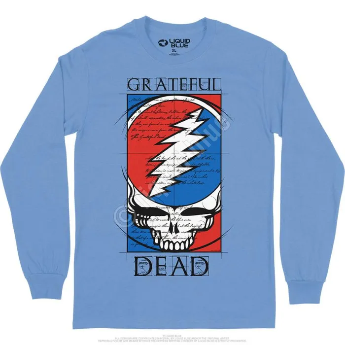 Liquid Blue Long Sleeve Men Steal Your Blueprint Long Sleeve TShirt