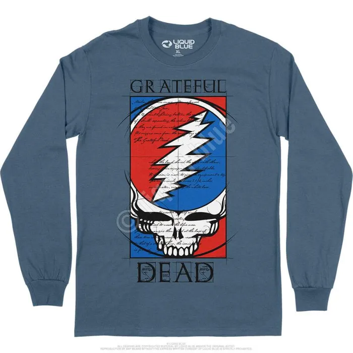 Liquid Blue Long Sleeve Men Steal Your Blueprint Long Sleeve TShirt
