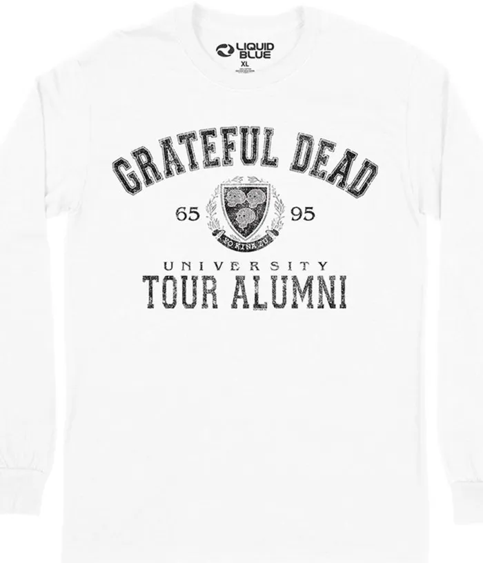 Liquid Blue Long Sleeve Men Tour Alumni Crest Long Sleeve TShirt