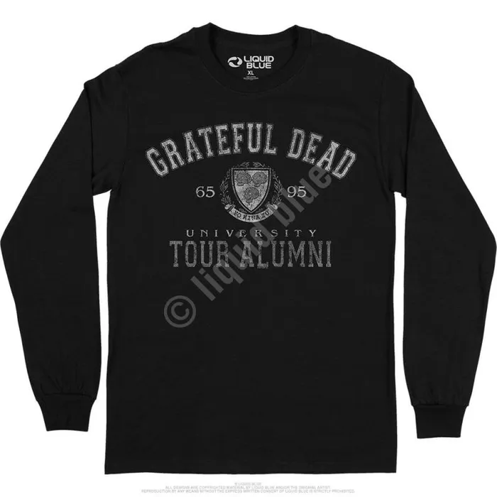 Liquid Blue Long Sleeve Men Tour Alumni Crest Long Sleeve TShirt