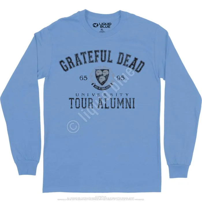 Liquid Blue Long Sleeve Men Tour Alumni Crest Long Sleeve TShirt