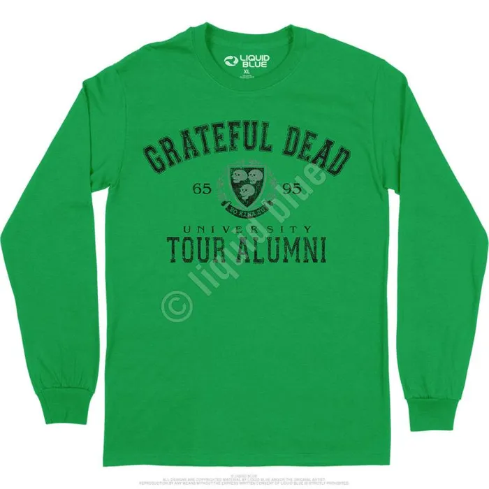 Liquid Blue Long Sleeve Men Tour Alumni Crest Long Sleeve TShirt