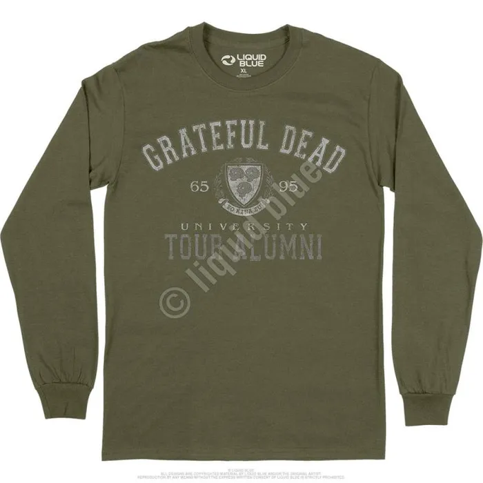 Liquid Blue Long Sleeve Men Tour Alumni Crest Long Sleeve TShirt
