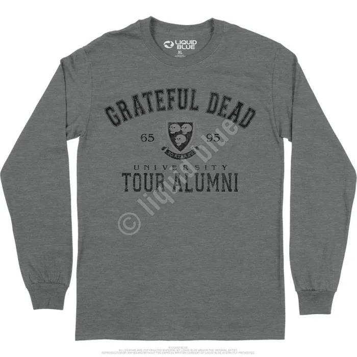 Liquid Blue Long Sleeve Men Tour Alumni Crest Long Sleeve TShirt