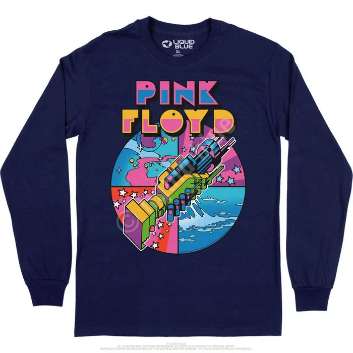 Liquid Blue Long Sleeve Men WYWH Mod Long Sleeve TShirt