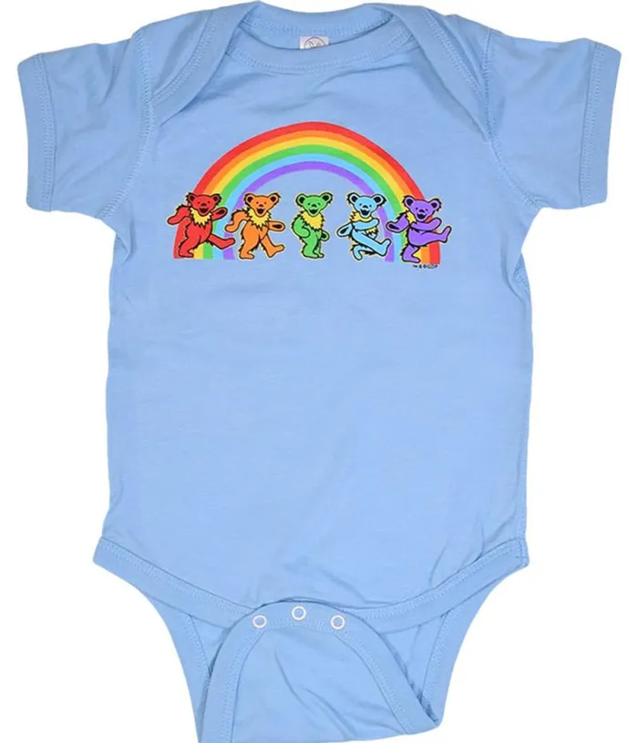 Liquid Blue Onesies Kids GD Rainbow Bears Blue Onesie