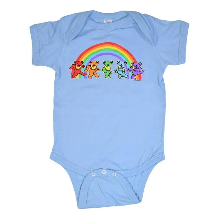 Liquid Blue Onesies Kids GD Rainbow Bears Blue Onesie