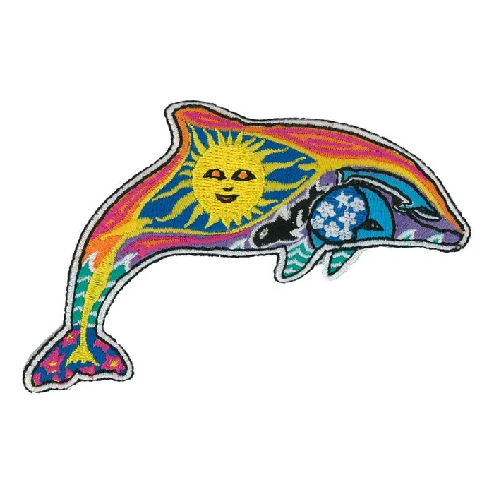 Liquid Blue Patches Accessories Night Day Dolphin Patch