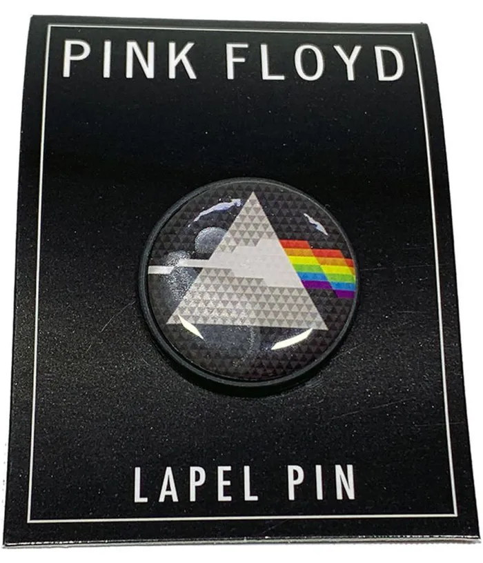Liquid Blue Pins Accessories Pink Floyd Dark Side Circle Lapel Pin